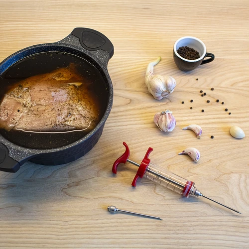 Siringa iniettore per carne 30 ml + 2 aghi - 11