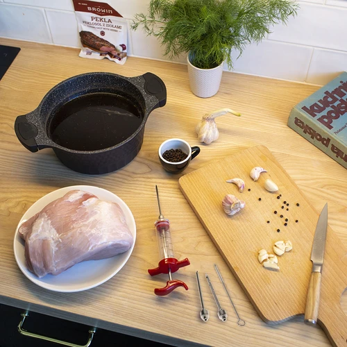 Siringa per marinature 30 ml + 3 aghi + scovolino - 10