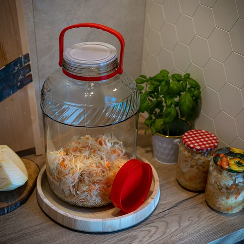 Słoik 10 L z plastikową pokrywą - 7
