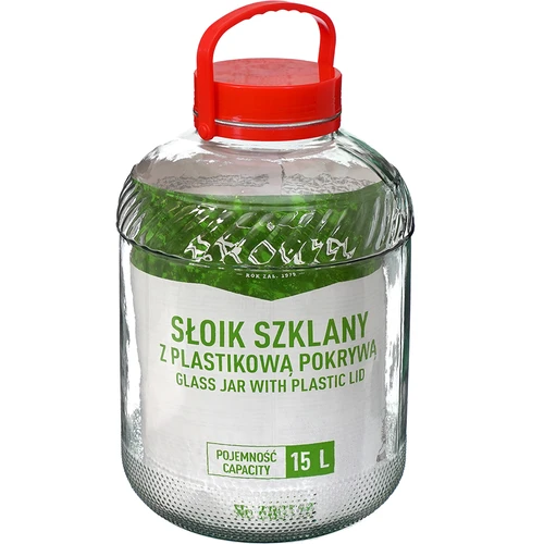 Słoik 15 L z plastikową pokrywą - 2