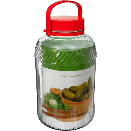 Słoik 8 L z plastikową pokrywą - 3