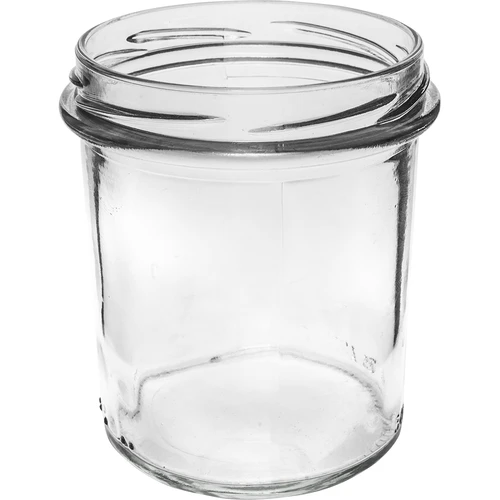Słoik prosty 350ml z zak. czarną fi82 - 6szt. - 4