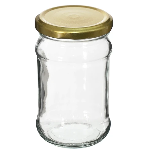 Słoik TO 300 ml ze złotą zakrętką fi 66 - 6szt. - 2