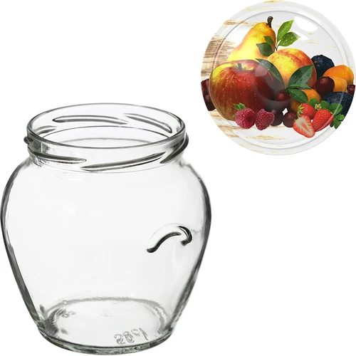 Słoik TO Amfora 580 ml z zakrętką kolorową fi82/6-6szt. - 7