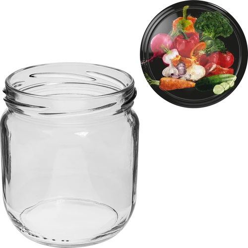 Słoik TO Gurken 425 ml zakrętką kolorową fi 82/6 - 6 szt. - 5
