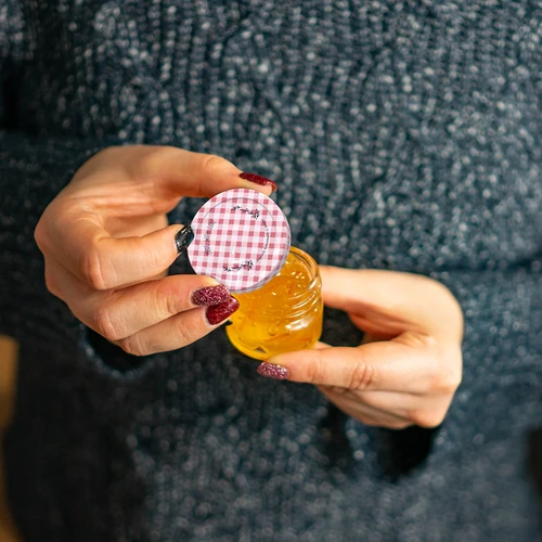 Słoik twist-off 30 ml kolorową zakrętką fi 43 - 10 szt. - 7