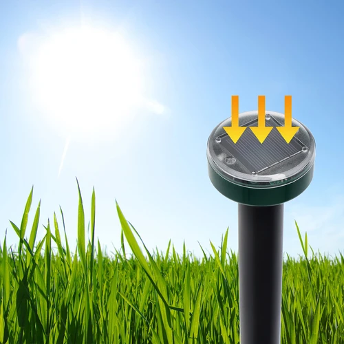 Solarny odstraszacz kretów – skuteczna, bezpieczna i humanitarna ochrona ogrodu, zestaw 4 szt. - 11
