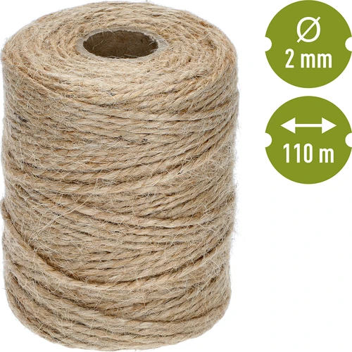 Spago di juta 2 mm/110 m/250 g - 4