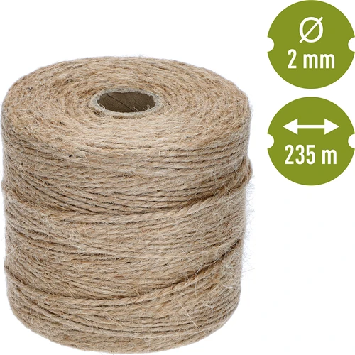 Spago di juta 2 mm/235 m/500 g - 4
