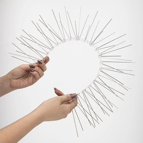 Spuntoni anti-uccelli su listello in plastica, 10 pz. - 6