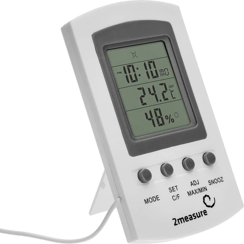 Stacja pogodowa – elektroniczna, sonda, biała - 2