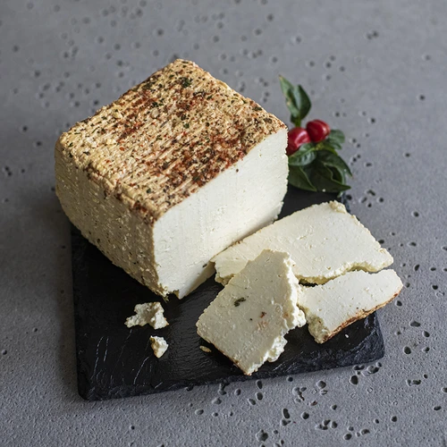 Stampo per formaggio quadrato 11 x 11 x 8,5 cm per 500 g - 4