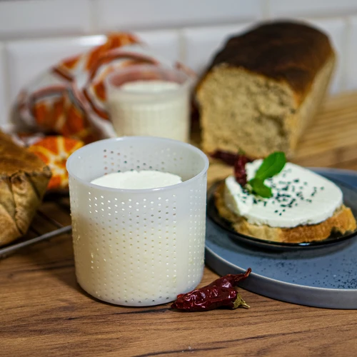 Stampo per formaggio tondo Ø 10 x 9,5 cm per 300 g - 2