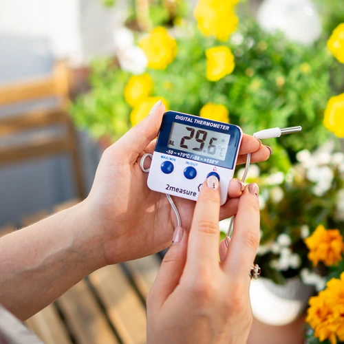 Stazione meteo – elettronica, con sonda, bianca - 8