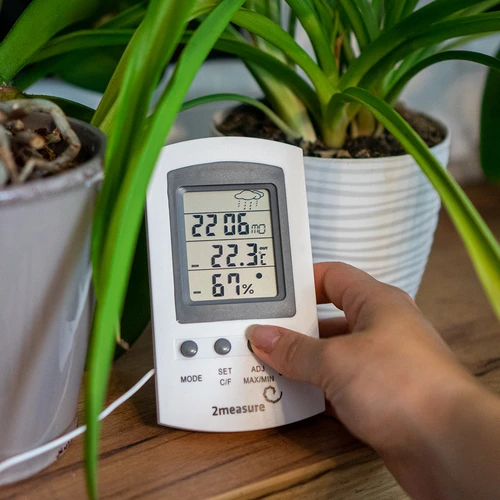 Stazione meteo elettronica con sonda, bianca - 8