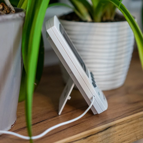 Stazione meteo elettronica con sonda, bianca - 9