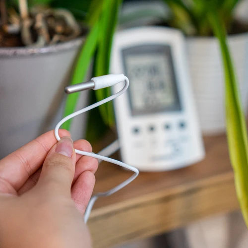 Stazione meteo elettronica con sonda, bianca - 10
