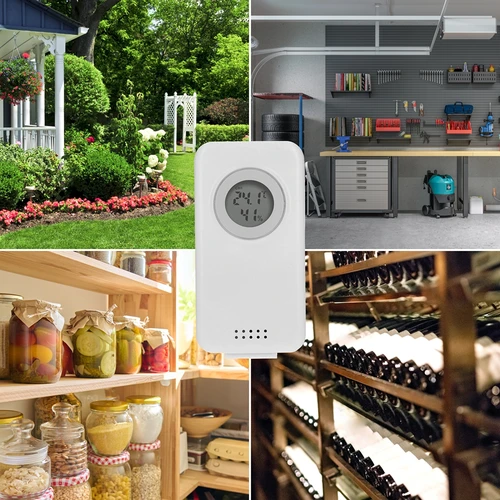 Stazione meteo elettronica – senza fili, con sensore, nera - 10