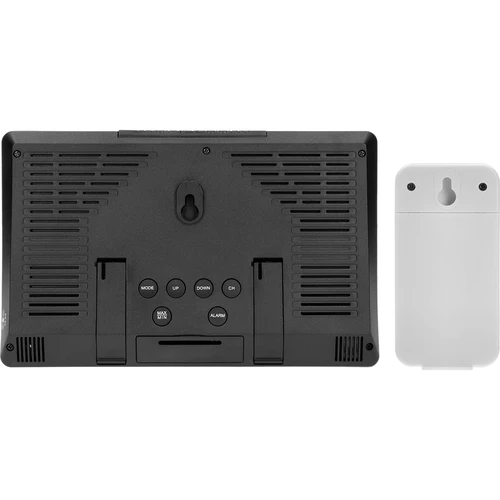 Stazione meteo elettronica – senza fili, con sensore, nera - 6