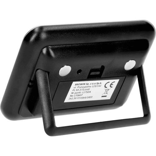 Stazione meteo – elettronica, senza fili, nera - 3