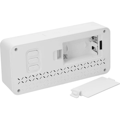 Stazione meteo elettronica Soens - bianca, con orologio e calendario - 5