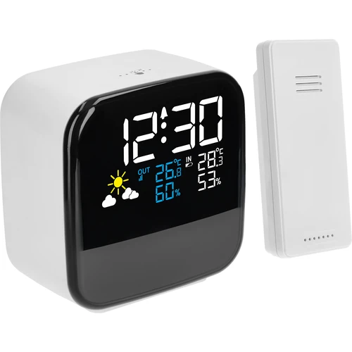 Stazione meteo elettronica Soens - con sensore senza fili, sveglia e luce notturna