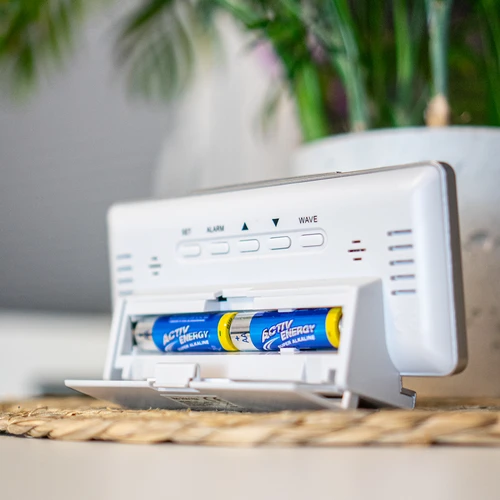 Stazione meteo RCC, DCF – elettronica, senza fili, con sensore retroilluminato, bianca - 13