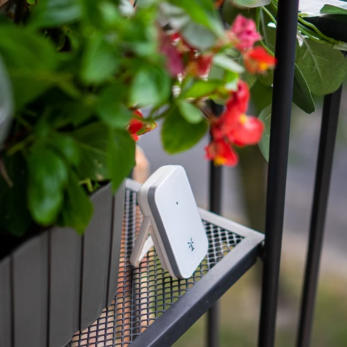 Stazione meteo RCC, DCF – elettronica, senza fili, con sensore retroilluminato, bianca - 15