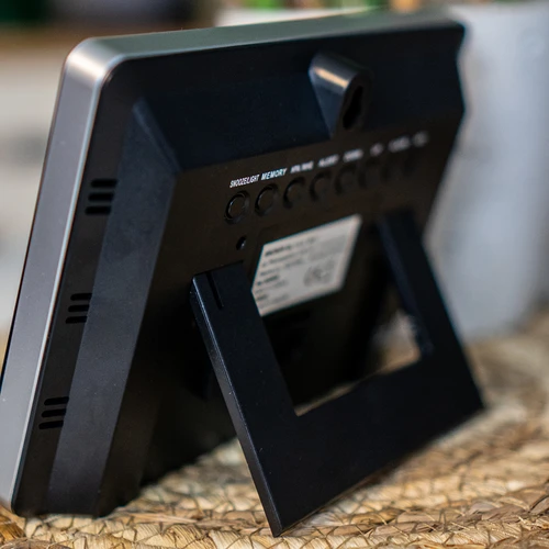 Stazione meteo RCC – elettronica, retroilluminata, wireless, con sensore, nera - 15