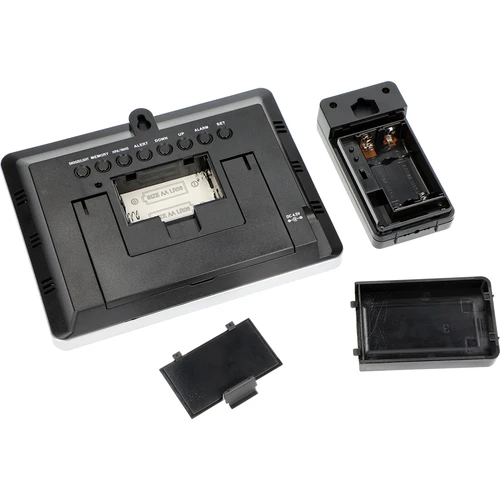 Stazione meteo RCC – elettronica, retroilluminata, wireless, con sensore, nera - 8