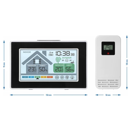 Stazione meteorologica del marchio Soens – elettronica, con sensore esterno senza fili - 6