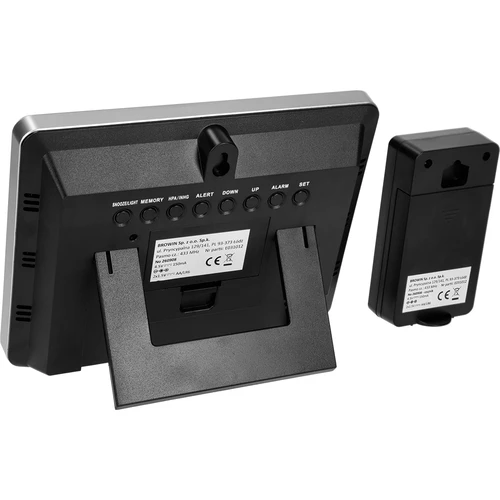 Stazione meteorologica RCC – elettronica, retroilluminata, wireless, sensore, nera - 7