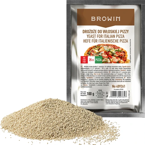 Suszone drożdże do pizzy włoskiej - 100 g - 2
