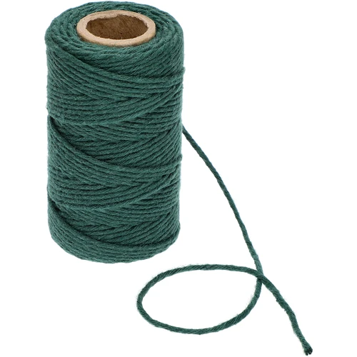 Sznurek bawełniany zielony 2 mm/55 m/100 g - 3