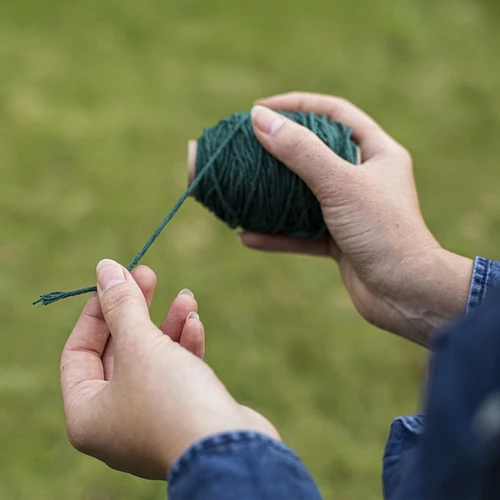 Sznurek bawełniany zielony 2 mm/55 m/100 g - 6