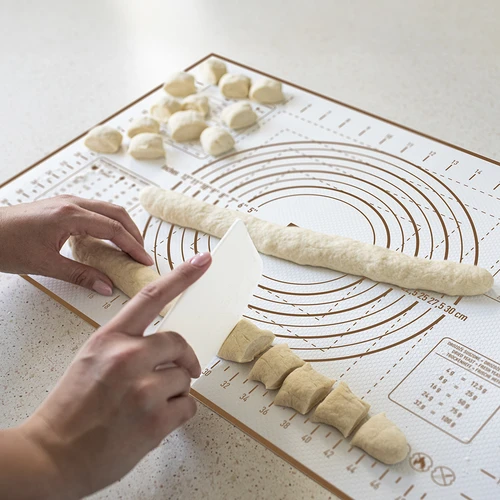 Tappetino in silicone – spianatoia con stampa: sagome e calcolatore culinario - 8