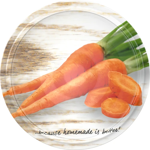 Tappi a vite fi 66/4 con decoro di verdure - 10 pezzi - 6