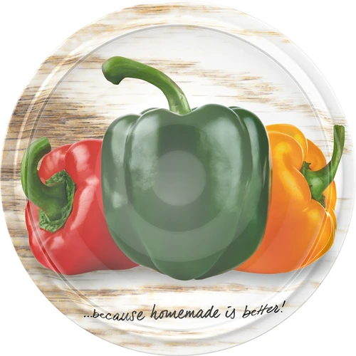 Tappi a vite fi 66/4 con decoro di verdure - 10 pezzi - 14