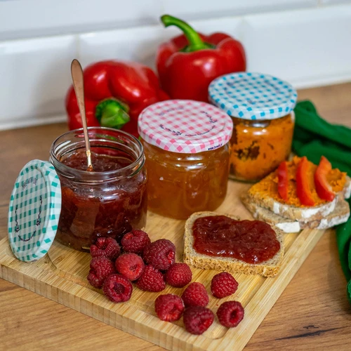 Tappi a vite Ø 82 mm (6 tacche) a quadretti - 10 pz - 12