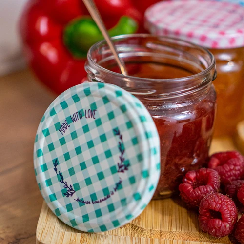 Tappi a vite Ø 82 mm (6 tacche) a quadretti - 10 pz - 13