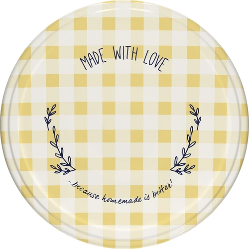 Tappi a vite Ø 82 mm (6 tacche) a quadretti - 10 pz - 6