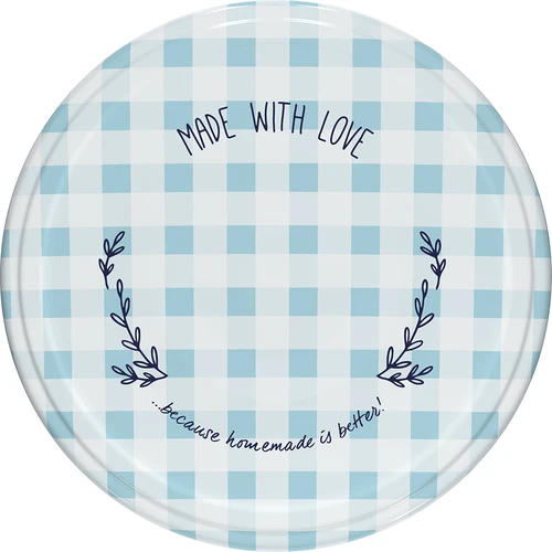 Tappi a vite Ø 82 mm (6 tacche) a quadretti - 10 pz - 8