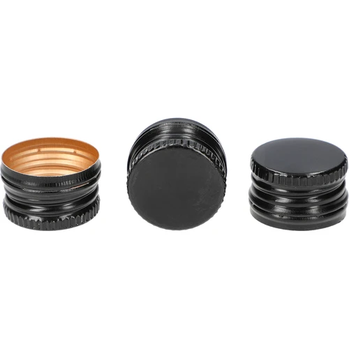 Tappi a vite per bottiglie 28/18 mm - neri, 8 pezzi - 2