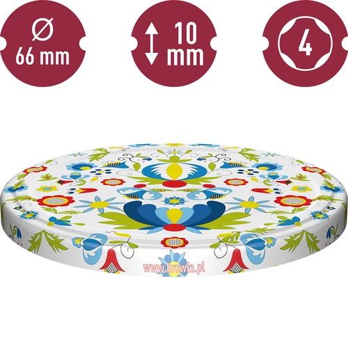 Tappi fi 66 con motivo casciubo - 10 pz. - 3