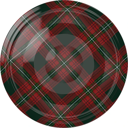 Tappi Ø82/6 tartan scozzese mix, 10 pz. - 3