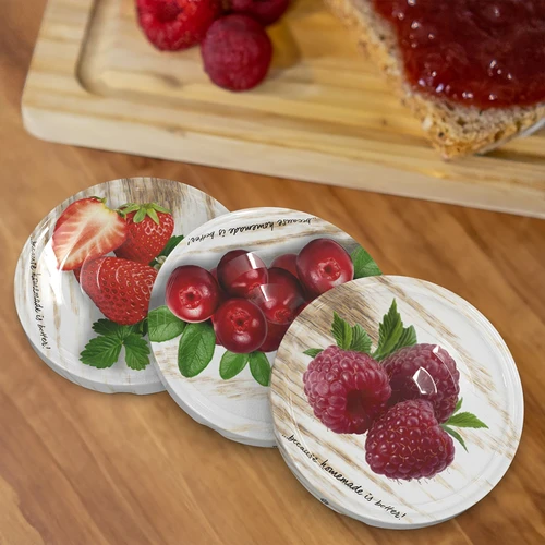 Tappi Twist-Off Ø 66 fantasia frutta - 10 pezzi - 2