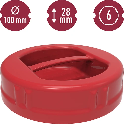 Tappo a vite in plastica fi 100 TO - 5