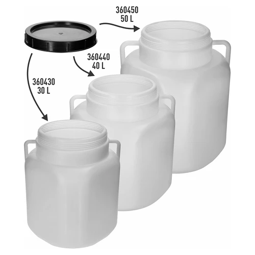 Tappo a vite per fusti quadrati 30, 40 e 50 L, Ø 22 cm - 3