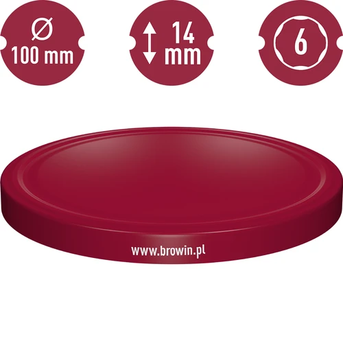 Tappo fi 100 bordeaux - 10 pezzi - 3