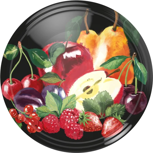 Tappo fi 66/4 frutta su sfondo nero - 10 pezzi  - 1 